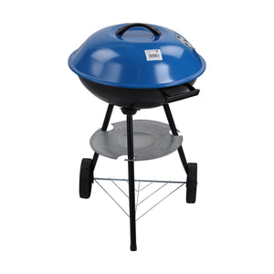 Royalford RF10360 Wheeled Barbecue Stand with Grill | Durable Iron Construction | Large  Grilling Area | Portable Detachable BBQ | Lid & Wheels for Easy Outdoor Cooking