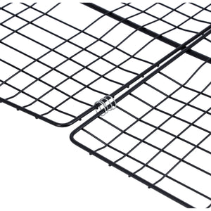 Royalford RF10385 Barbecue Grill Basket | Wooden Handle |Durable Iron BBQ Grill Rack | E-Coated Heavy Duty Grilling Basket | Perfect for Grilling Meat, Fish & Vegetables