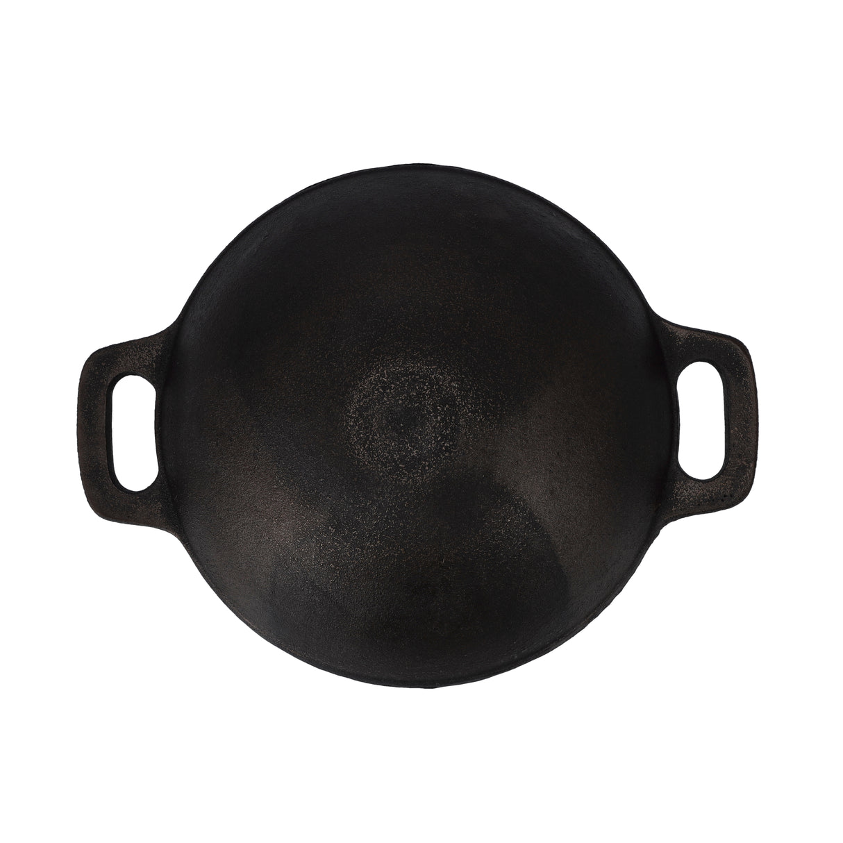 Royalford RF10399 10 Inch Cast Iron Double Handle Kadai | Heavy Duty Construction| Superior Heat Retention | Oven Safe Design | Ideal for Gas, Ceramic & Halogen Cooking