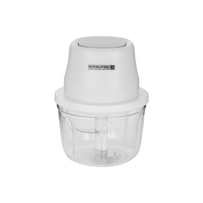 Royalford RF10411 Portable Mini Food Processor | Rechargeable USB Chopper | 250ml Capacity | One-Touch Operation| Extra-Sharp Swirl Blade for Fast Chopping & Grinding