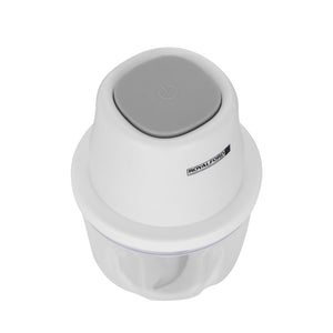 Royalford RF10411 Portable Mini Food Processor | Rechargeable USB Chopper | 250ml Capacity | One-Touch Operation| Extra-Sharp Swirl Blade for Fast Chopping & Grinding