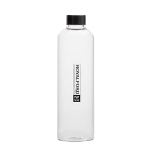 Royalford RF10434 Borosilicate Glass Water Bottle 1000ML BPA Free Transparent Drinking Bottle | Stainless Steel Lid |Reusable Glass Bottle for Water, Juice & Detox Drinks