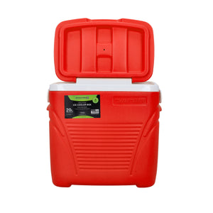 Royalford RF10476 Insulated Ice Cooler Box 20L | Three-Layer Thermal Ice Box | HDPE Outer Shell | PU Foam Insulation & Food-Grade PP Inner Wall for Travel & Outdoor Use