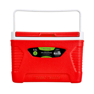 Royalford RF10477 5L Insulated Ice Cooler Box | 3-Layer Thermal Insulation Portable Cooler | Durable HDPE outer shell | PU foam insulation | Food-grade PP inner liner
