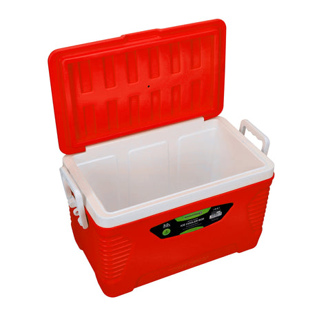 Royalford RF10479 32L Insulated Ice Cooler Box | 3-Layer Thermal Insulation | HDPE Outer Shell | PU Foam Insulation | Food-Grade PP Inner Liner |  BPA-Free Construction