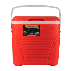 Royalford RF10481  Insulated Ice Cooler Box | 28L Capacity | Advanced 3-Layer Thermal Insulation | Durable HDPE Shell | High-Density PU Foam & Food-Grade PP Inner Wall
