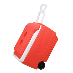 Royalford RF10482 45L Insulated Ice Cooler Box with Wheels | Portable Ice Chest | three-layer insulation | Retractable telescopic handle | Premium HDPE outer shell