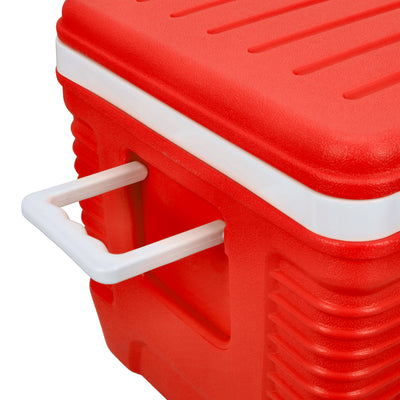 Royalford RF10483 50L Insulated Ice Cooler Box | 3-Layer Thermal Insulation  | Heavy-Duty Portable Cooler |  Durable HDPE outer shell | Heat-insulating PU foam