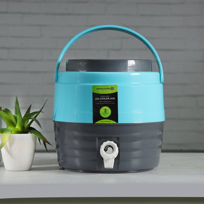 Royalford RF10487 Carry Cool Plus+ 5.5L Water Cooler Jug | PU Foam Insulated Ice Box | Durable Tap| Portable Handle| Premium Body for Home, Office, Travel & Outdoor Use