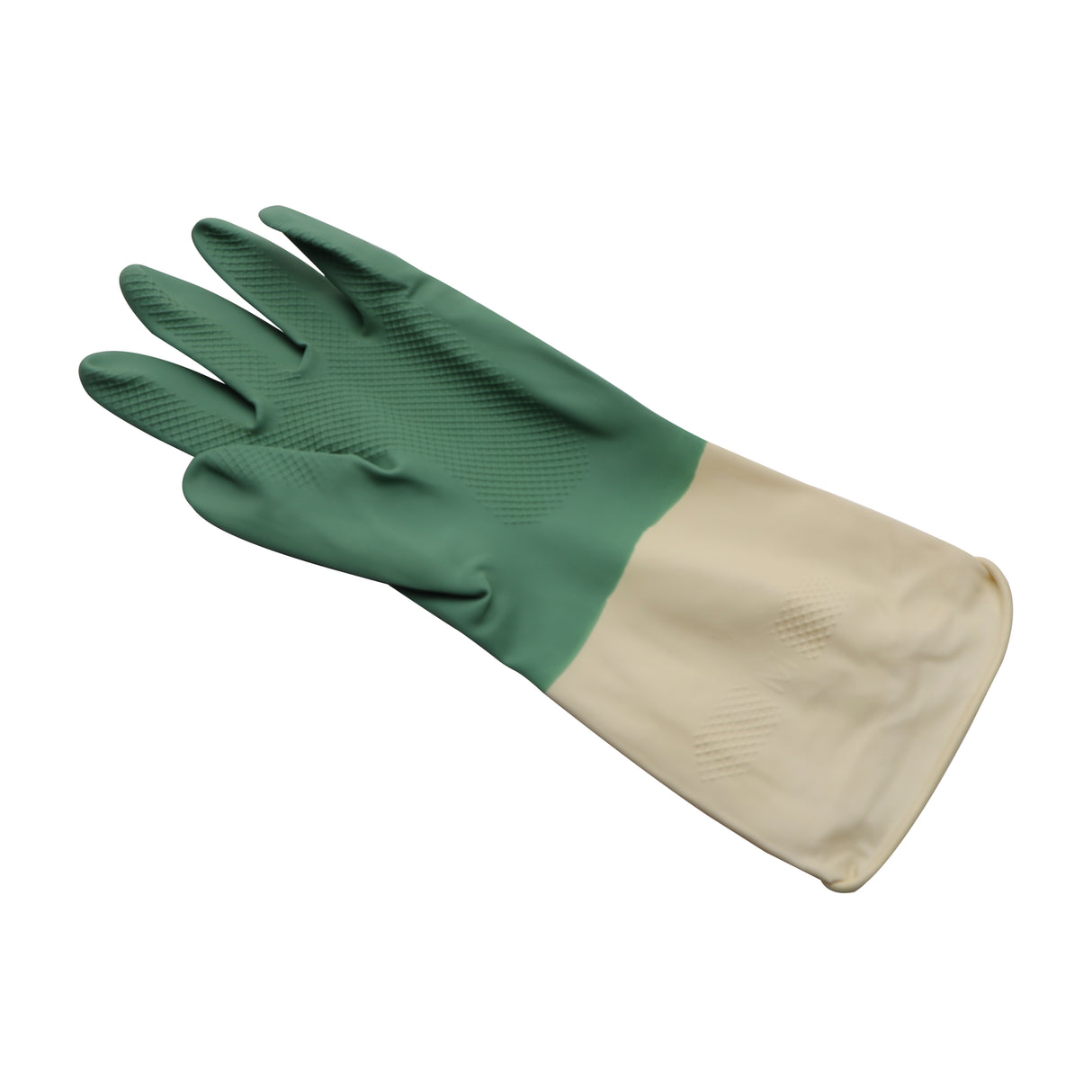 Royalford RF10491 Cleaning Gloves| 2PCS made from natural latex with textured non-slip grip| durable, reusable, antibacterial, for kitchen & household cleaning tasks|