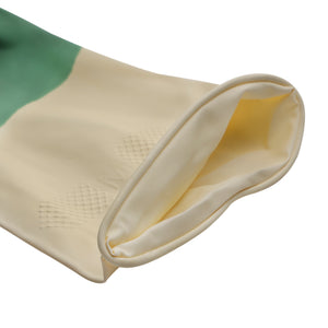 Royalford RF10491 Cleaning Gloves| 2PCS made from natural latex with textured non-slip grip| durable, reusable, antibacterial, for kitchen & household cleaning tasks|