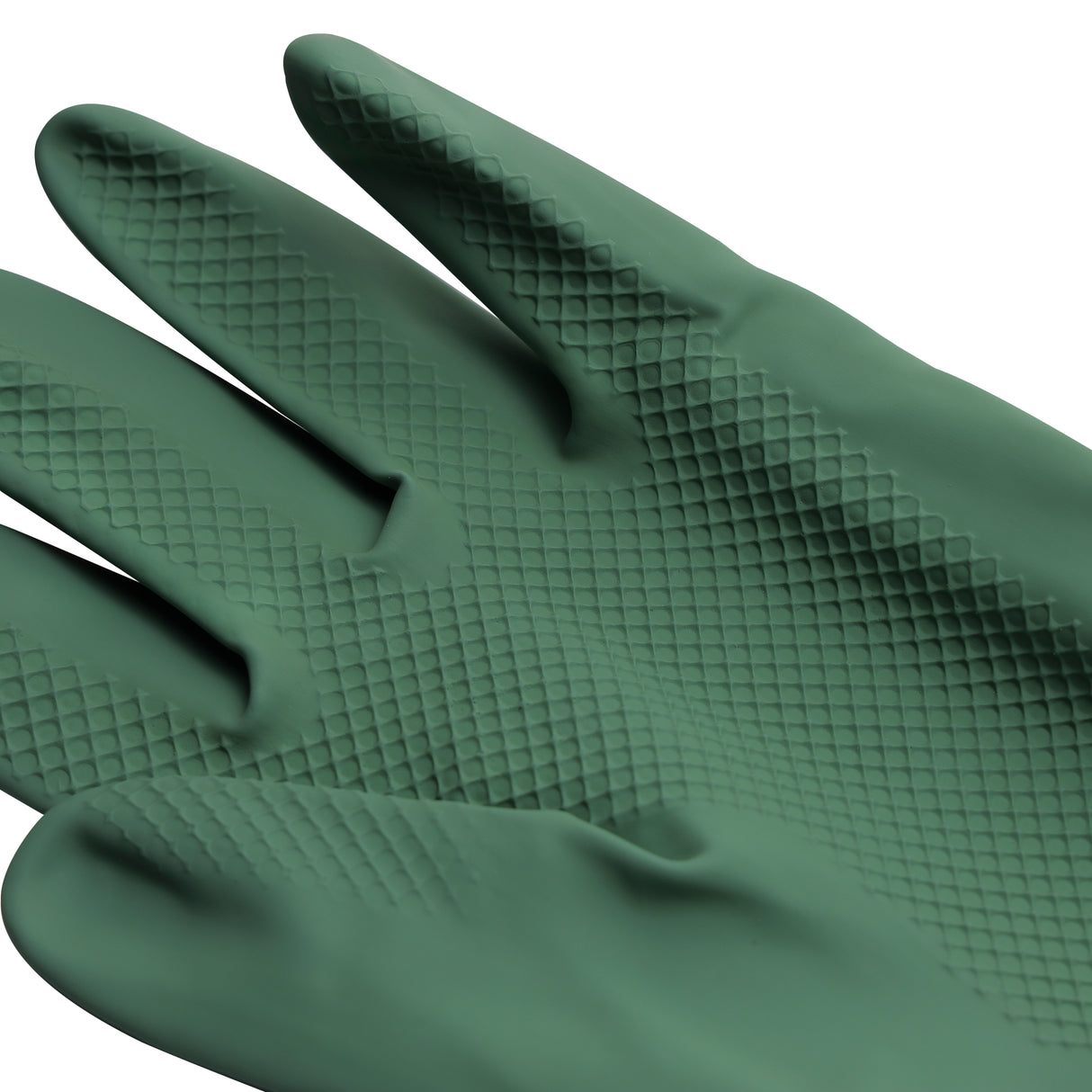 Royalford RF10491 Cleaning Gloves| 2PCS made from natural latex with textured non-slip grip| durable, reusable, antibacterial, for kitchen & household cleaning tasks|