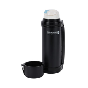 Royalford RF10493 Travel Vacuum Flask 1.0L | Double Wall Stainless Steel Hot & Cold Insulated Flask with SS 304 Inner |  Perfect for Office, Travel & Outdoor Use