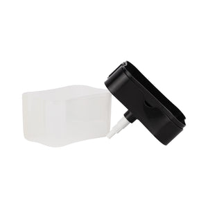 Royalford RF10497 Soap Dispenser with Sponge Holder| 2-in-1 design, durable ABS body & spill-free press dispensing| includes sponge for efficient kitchen cleaning use|