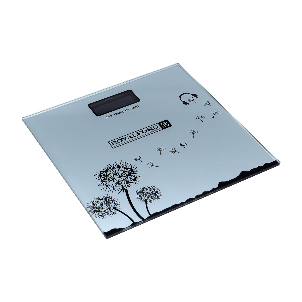 Royalford Health Scale RF10502 | 180kg Digital Body Scale | High Precision 100g Graduation| Sleek Design | Durable Construction | Easy-to-Read Display for Home and Gym