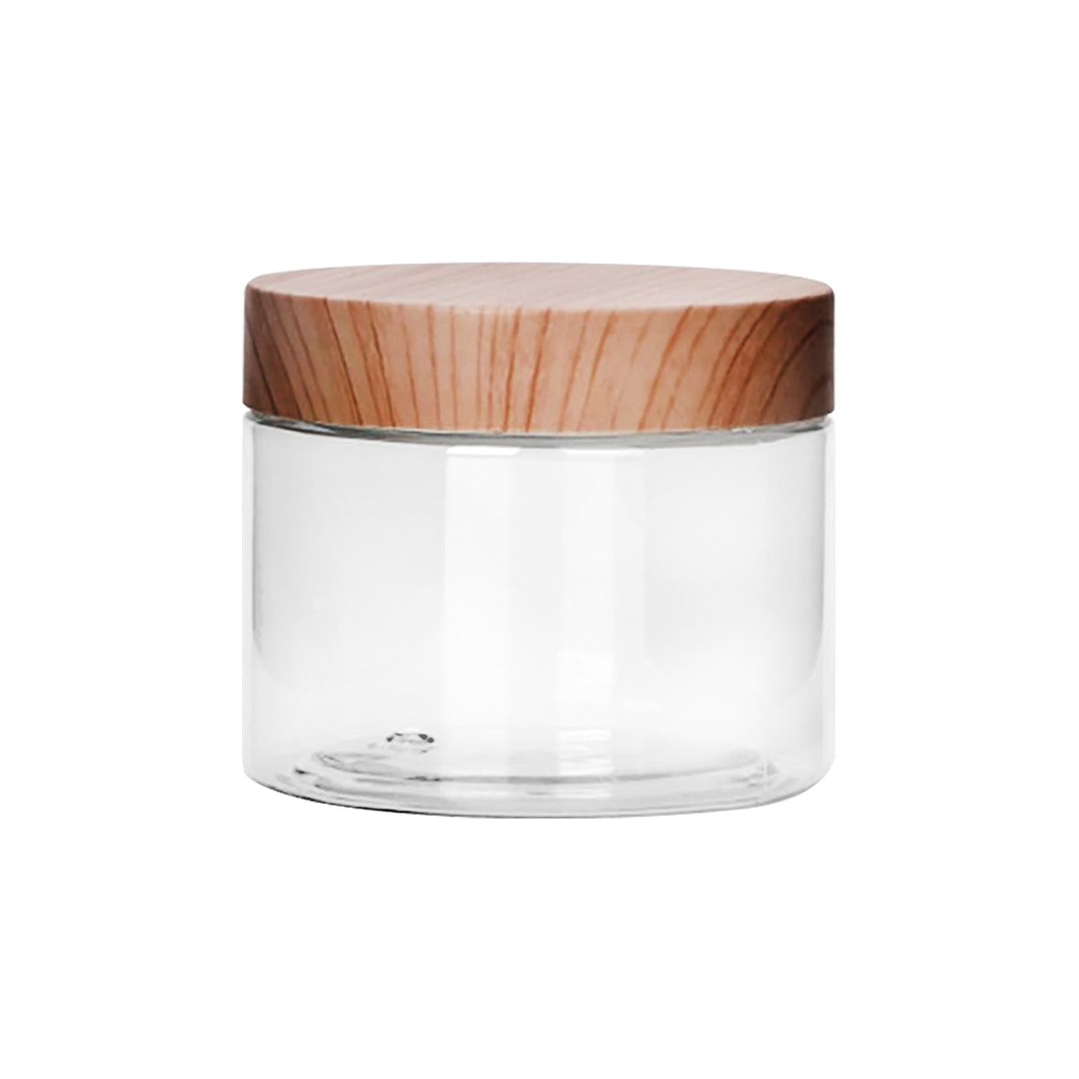 Royalford RF10504 Airtight PET Jar 150ML | BPA Free Leak Proof Food Storage Container with Wooden Lid | Transparent Kitchen Storage Jar for Spices, Snacks & Dry Food