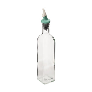 Royalford RF10566 Oil Dispenser Bottle 500ml| flip & seal lid offers precise pouring, leak-proof design| premium glass body, and easy cleaning for everyday kitchen use|