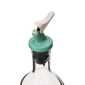 Royalford RF10566 Oil Dispenser Bottle 500ml| flip & seal lid offers precise pouring, leak-proof design| premium glass body, and easy cleaning for everyday kitchen use|