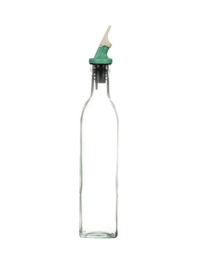 Royalford RF10566 Oil Dispenser Bottle 500ml| flip & seal lid offers precise pouring, leak-proof design| premium glass body, and easy cleaning for everyday kitchen use|
