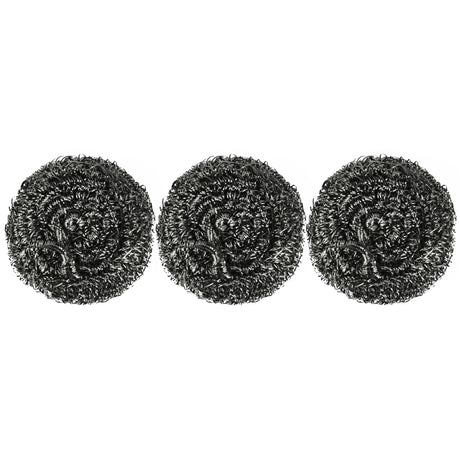 Royalford RF10635 Stainless Steel Scourer  | 3PCS Heavy Duty Scrubber  | Rust Proof | Durable Cleaning Pads for Kitchen Pots, Pans, Utensils & Sink Cleaning Use