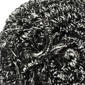 Royalford RF10637 Stainless Steel Scourer 6PCS| heavy-duty cleaning power & rust-proof durability|effective grease removal for pots, pans, sinks, and kitchen surfaces|
