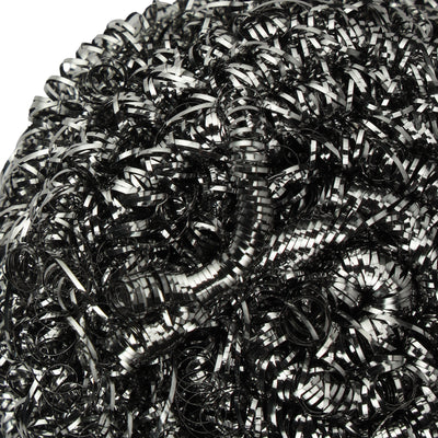 Royalford RF10637 Stainless Steel Scourer 6PCS| heavy-duty cleaning power & rust-proof durability|effective grease removal for pots, pans, sinks, and kitchen surfaces|