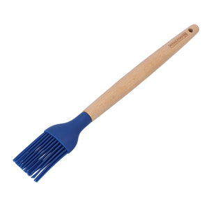 Royalford RF10646 Silicone Oil Brush with wooden handle|  food-grade silicone, Heat-resistant & hygienic| durable basting brush ideal for cooking & oiling tasks|