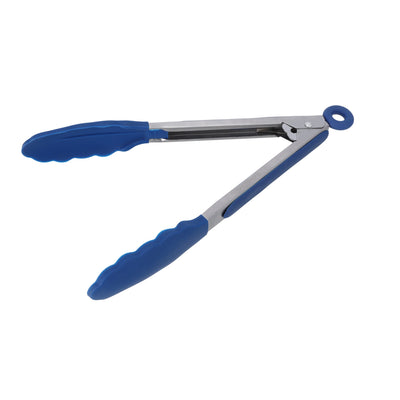 Royalford RF10656 Silicone Food Tong| stainless steel body, heat-resistant & durable, non-slip grip| ergonomic design, ideal for cooking, grilling, serving & kitchen use|