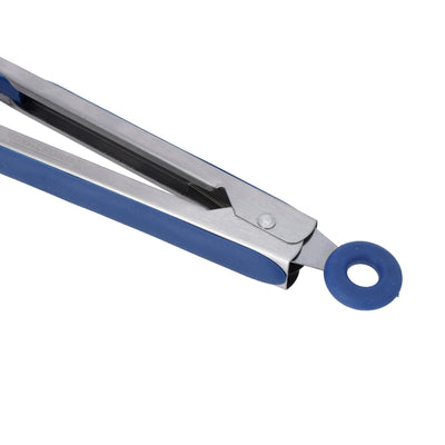 Royalford RF10656 Silicone Food Tong| stainless steel body, heat-resistant & durable, non-slip grip| ergonomic design, ideal for cooking, grilling, serving & kitchen use|