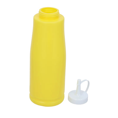 Royalford RF10729 Ketchup Bottle Set| 2 PCS 600ML Sauce Dispenser Bottles with easy squeeze design| leakproof nozzle, plastic build, for sauces and kitchen use|