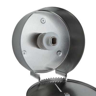 Royalford RF10732 Stainless Steel Paper Roll Dispenser |  Durable Hygienic Tissue Holder | Wall Mounted Lockable Design for Bathroom, Restaurant & Hospital Use