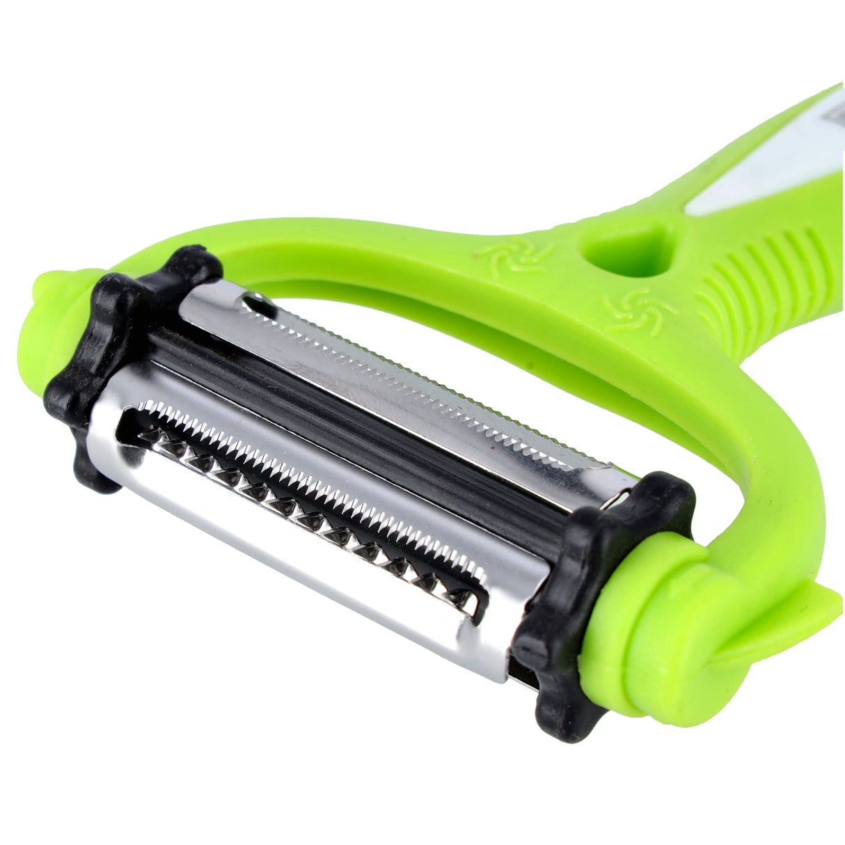 Royalford RF10734 3 in 1 Multifunctional Peeler | Stainless Steel Rotary Blades | Ergonomic Handle | Vegetable, Fruit Peeler, Shredder & Cutter |  Rust Resistant Design