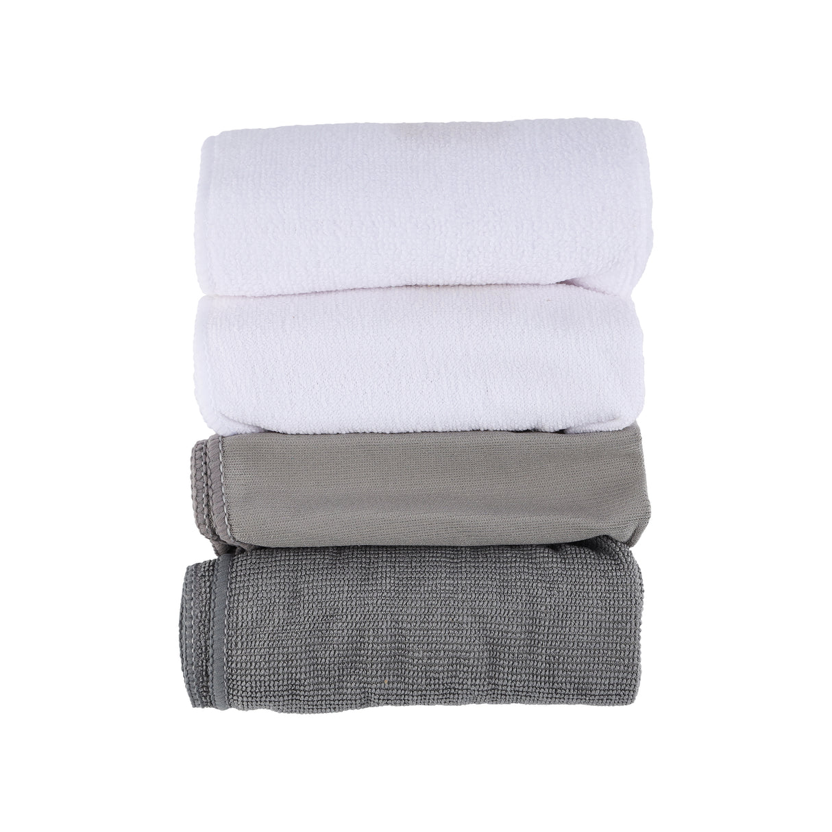 RoyalBright RF10743 Microfibre Cloth Set 4 Pcs | Anti-Bacterial High-Density Multipurpose Cleaning Cloths for Kitchen, Furniture & Bathroom, Lint-Free & Super Absorbent