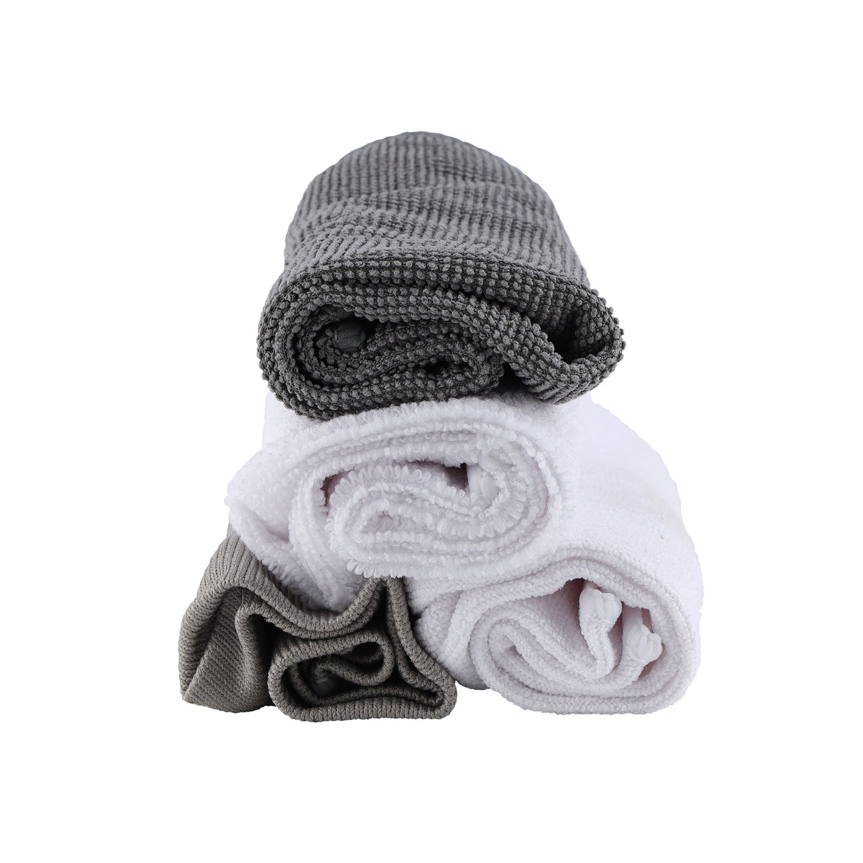 RoyalBright RF10743 Microfibre Cloth Set 4 Pcs | Anti-Bacterial High-Density Multipurpose Cleaning Cloths for Kitchen, Furniture & Bathroom, Lint-Free & Super Absorbent