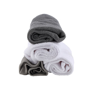 RoyalBright RF10743 Microfibre Cloth Set 4 Pcs | Anti-Bacterial High-Density Multipurpose Cleaning Cloths for Kitchen, Furniture & Bathroom, Lint-Free & Super Absorbent