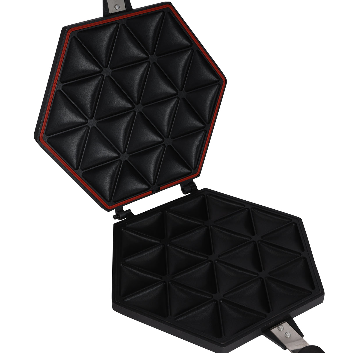 Royalford Samosa Maker RF10745 | Non-Stick Double-Sided Die-Cast Aluminium Plates |   Easy Cleaning|  Durable |  Heat-Resistant Handle & Perfect Crispy Samosas Every Time