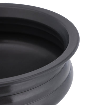 Royalford RF10749 Hard Anodized Uruli | Steel Lid | 2.5L Capacity | Durable Food Grade Aluminium Cookware | Quick Even Heat Distribution for Traditional Cooking