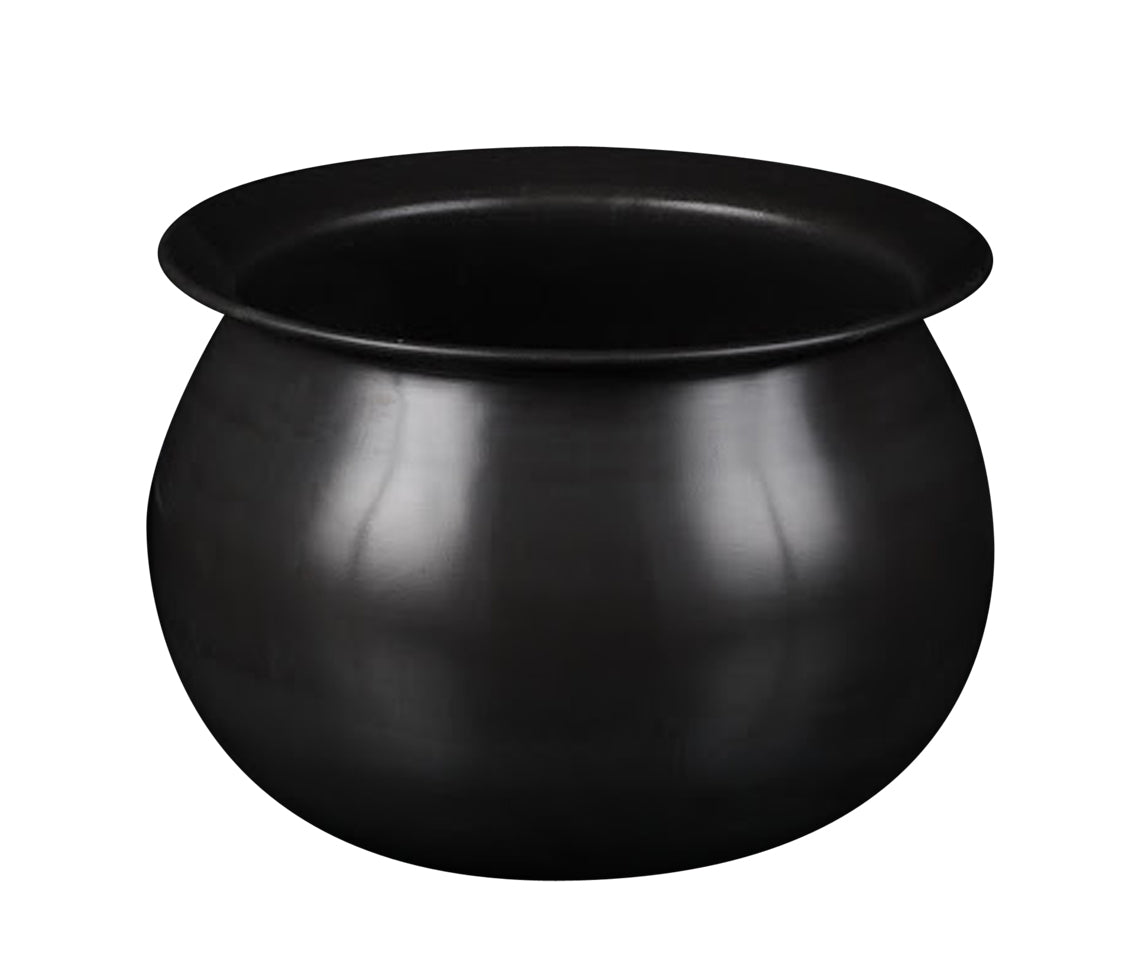Royalford RF10751 Hard Anodized Rice Pot | 4.0L  Capacity | Steel Lid |  Even Heat Distribution | Durable Food Grade Aluminium Cooking Pot for Rice &  Curry Boiling