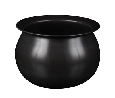 Royalford RF10751 Hard Anodized Rice Pot | 4.0L  Capacity | Steel Lid |  Even Heat Distribution | Durable Food Grade Aluminium Cooking Pot for Rice &  Curry Boiling
