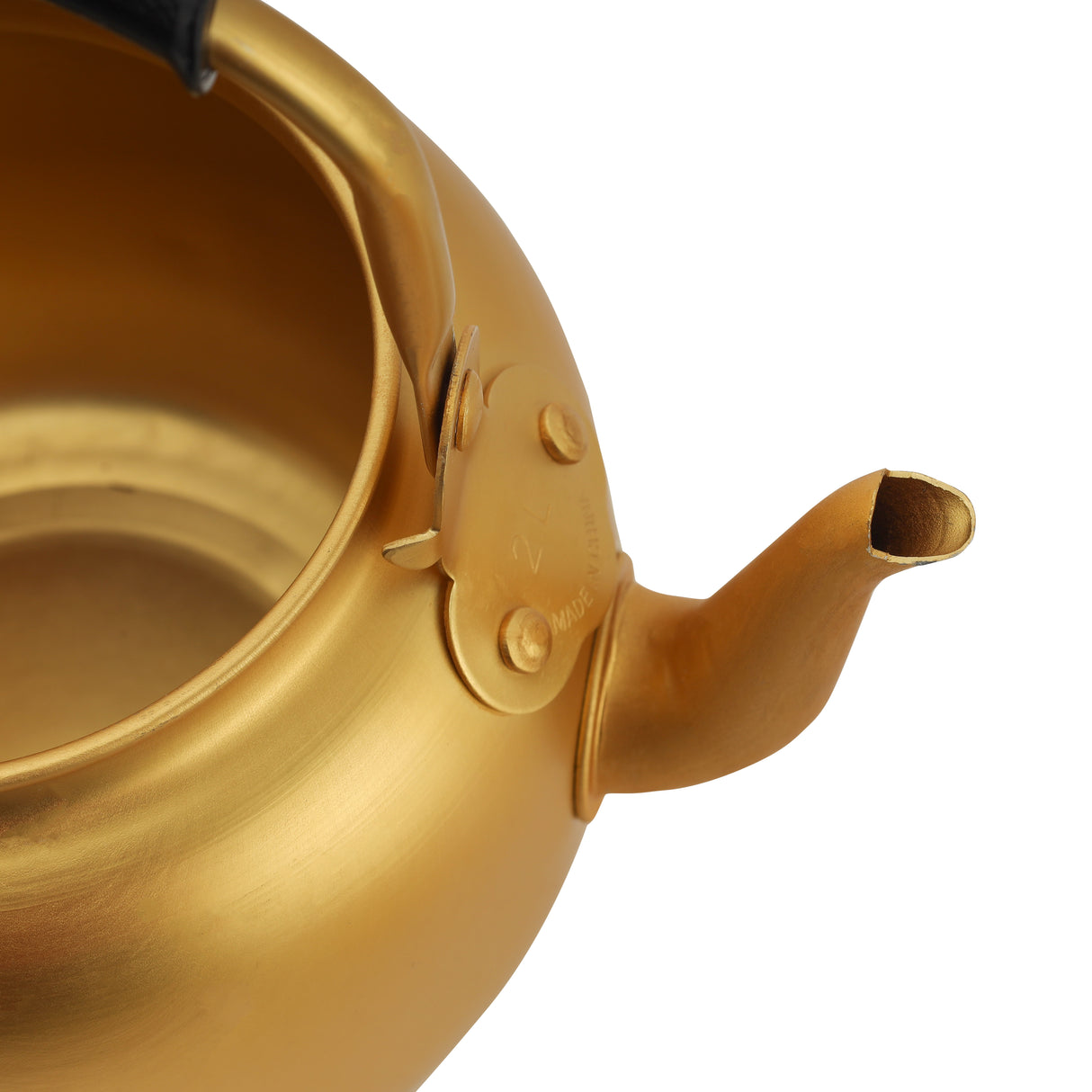 Royalford RF10768 2.0L Golden Finish Aluminium Tea Kettle | Anti-Scald Handle | Rust & Corrosion Resistant Body | Induction Compatible  | Lightweight & Easy to Handle