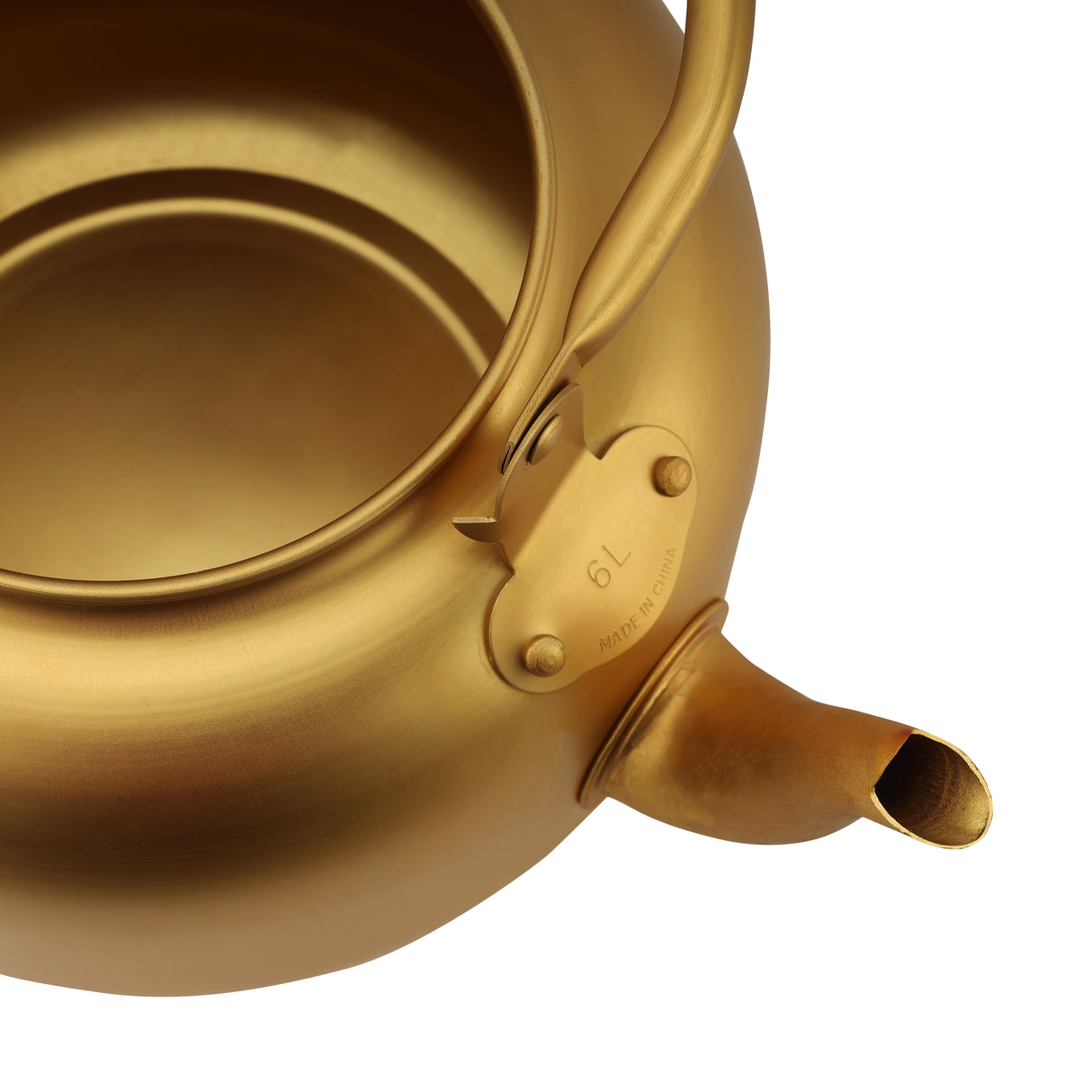 Royalford RF10770 6.0L Golden-Finish Aluminium Tea Kettle | Induction Compatible Tea Pot | Anti-Scald Comfortable Handle | Rust & Corrosion Resistant Body for Safe Use