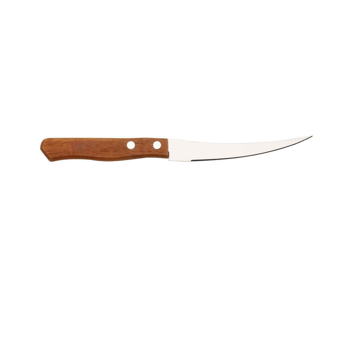 Royalford RF10771 Fruit Knife Set| 2PCS with sharp serrated stainless steel blades & durable wooden handles| for slicing fruits and vegetables ease & precision|