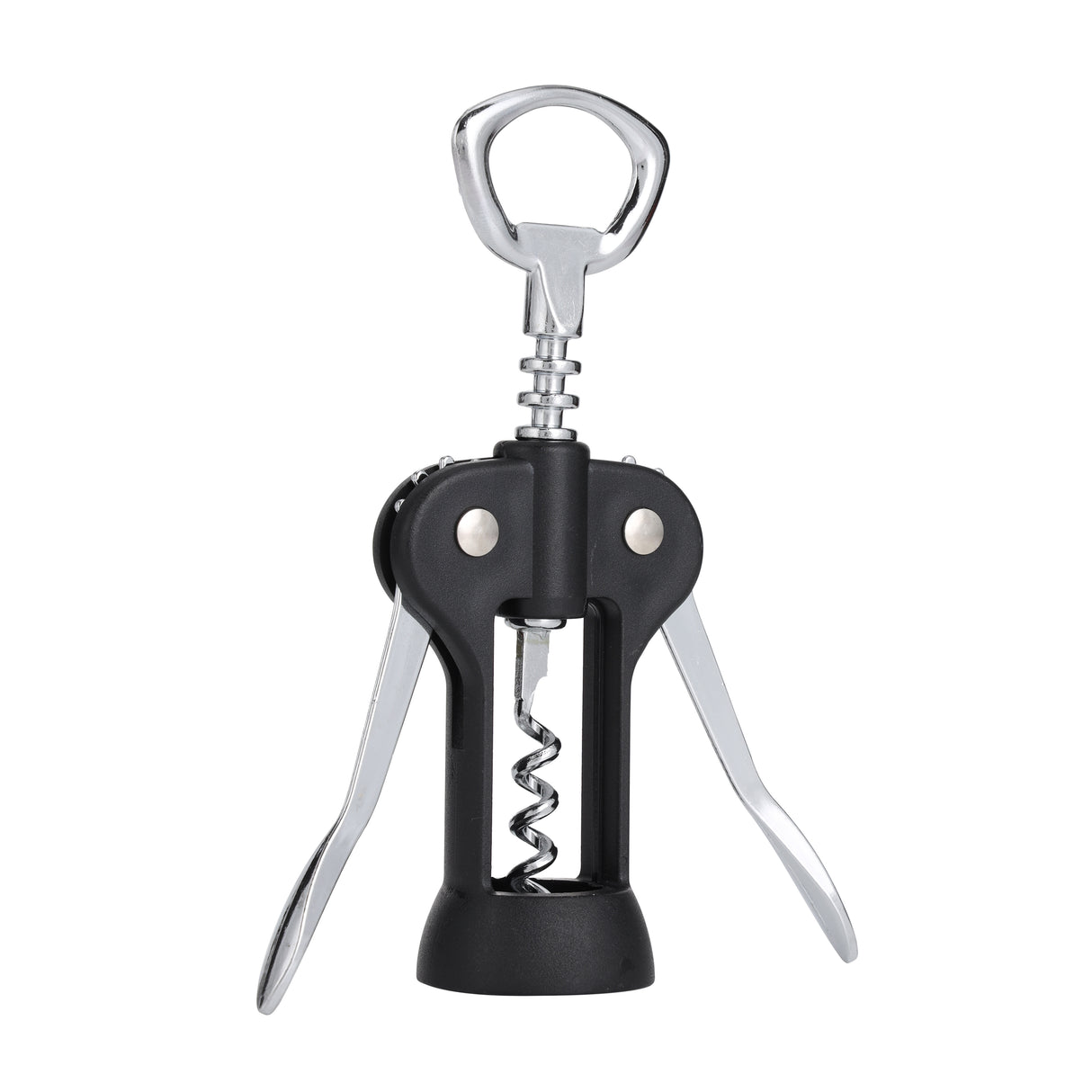 Royalford RF10773 Winged Wine Opener | Stainless Steel Corkscrew Bottle Opener | Ergonomic Handle | Heavy Duty Zinc Alloy Wine Bottle Opener | Dishwasher Safe Bar Tool