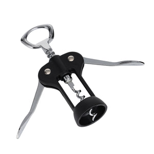 Royalford RF10773 Winged Wine Opener | Stainless Steel Corkscrew Bottle Opener | Ergonomic Handle | Heavy Duty Zinc Alloy Wine Bottle Opener | Dishwasher Safe Bar Tool