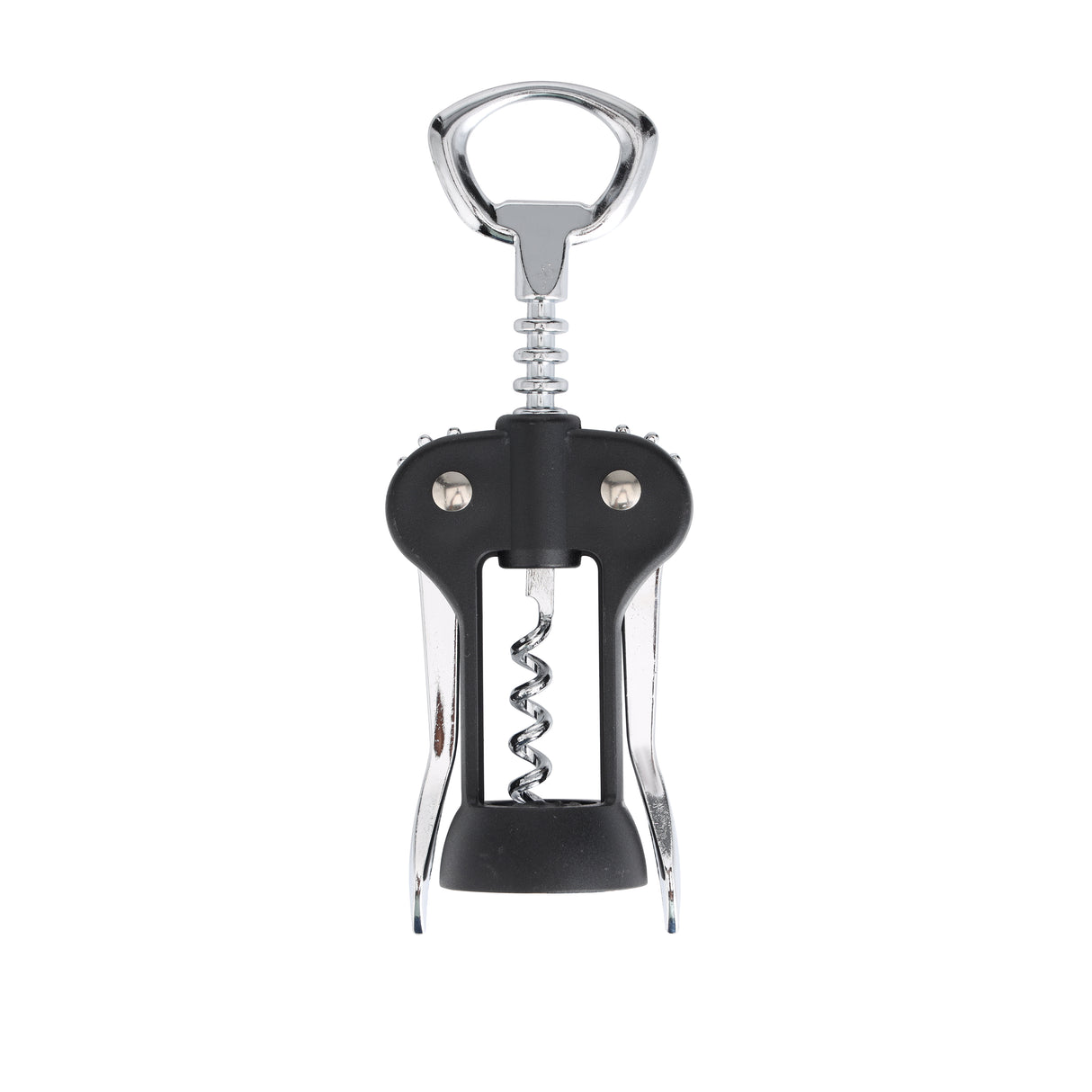 Royalford RF10773 Winged Wine Opener | Stainless Steel Corkscrew Bottle Opener | Ergonomic Handle | Heavy Duty Zinc Alloy Wine Bottle Opener | Dishwasher Safe Bar Tool