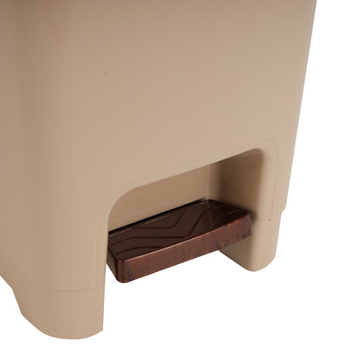 Royalford RF10794 15L Slim Pedal Dust Bin | Plastic Waste Bin | Hands-Free Foot Pedal | Slim Space-Saving Design | Durable Plastic Construction | Stable Non-Slip Base