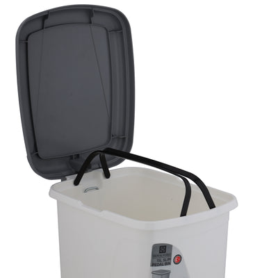 Royalford RF10804 30L Novelty Trash Bin | Durable Design |  Premium Plastic Swing Lid Waste Bin for Kitchen, Bathroom & Office Use |  Modern Home Waste Solution