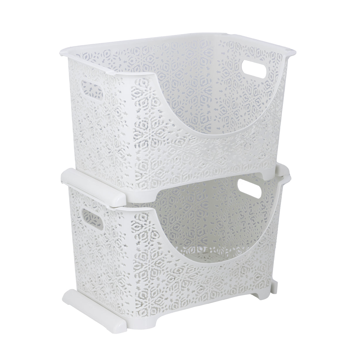 Royalford RF10800  Dynamic  4-Tier Storage Cabinet | Heavy-Duty Premium Quality Plastic | Multi-Layer Organizer for Home |  Suitable For Office & Bedroom Storage