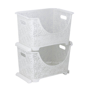 Royalford RF10800  Dynamic  4-Tier Storage Cabinet | Heavy-Duty Premium Quality Plastic | Multi-Layer Organizer for Home |  Suitable For Office & Bedroom Storage