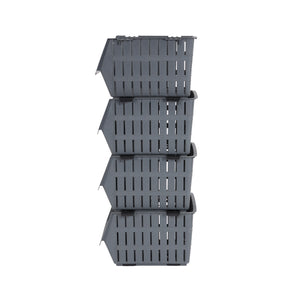 Royalford 4-Layer Vegetable Rack RF10801 | Transparent Premium Plastic Storage Stand | Space-Saving Vertical Design| Lightweight| Easy Assembly for Kitchen Organization